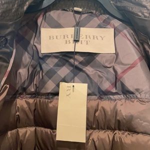 BURBERRY Goose Down Quilted Rain Jacket NWTS